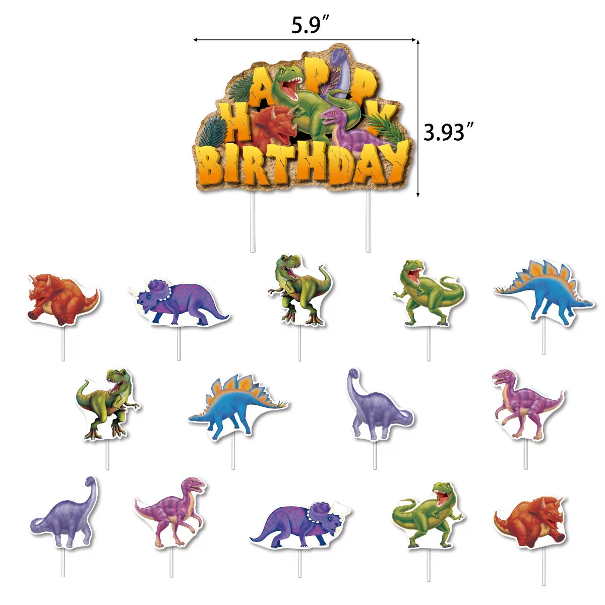 3D Dinosaur Balloon Cartoon Dinosaur Standing Balloon Kids Jurassic Dinosaur Party Decorations