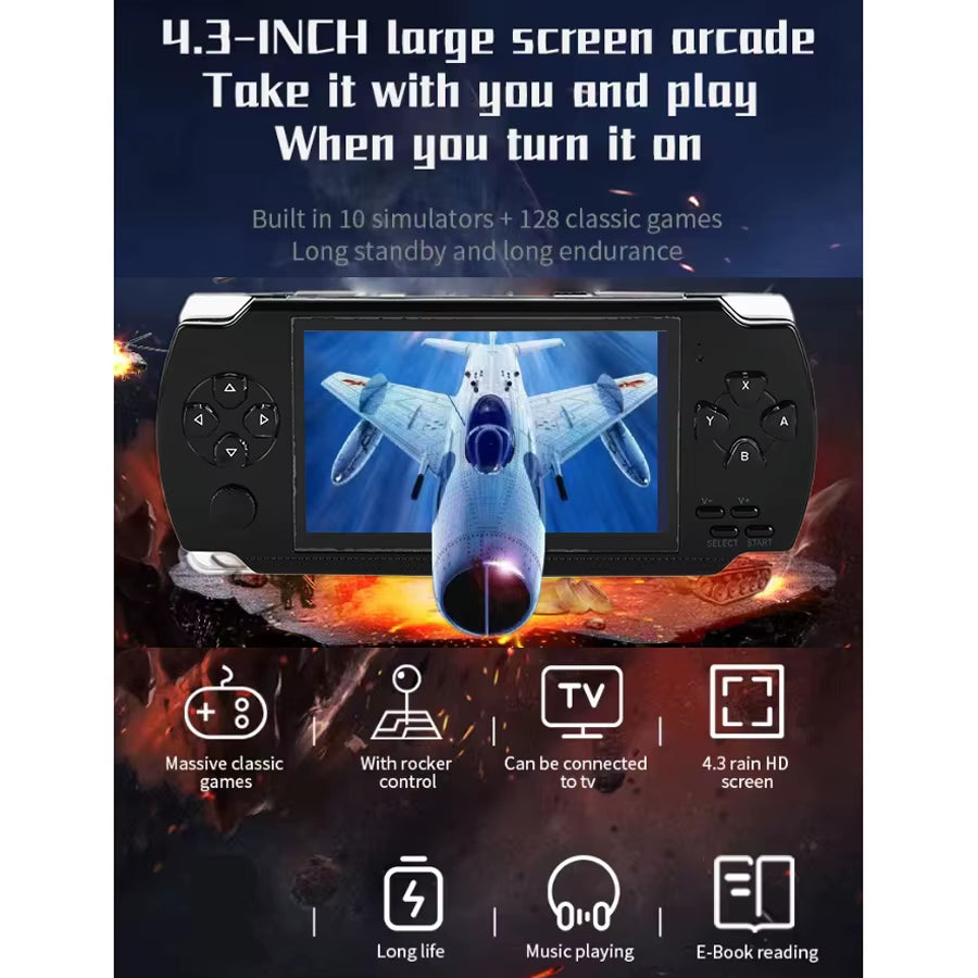 Handheld Portable Retro Video Game Console Videogame Arcade Player for Children Mini Machine Emulator Retrogame Gaming Station