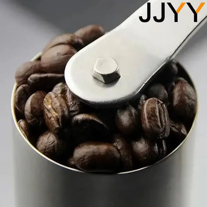 JJYY Portable Manual Coffee Grinder Mini Multi-Purpose Coffee Grinder Stainless Steel Manual Coffee Bean Machine Burr Grinder