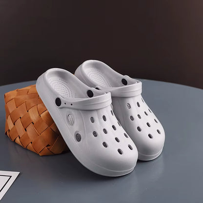 Mens Summer Beach Sandals Unisex Casual Garden Clogs Outdoor Wide Toe Cross Sandals for Ladies Non Slip House Shower Slippers