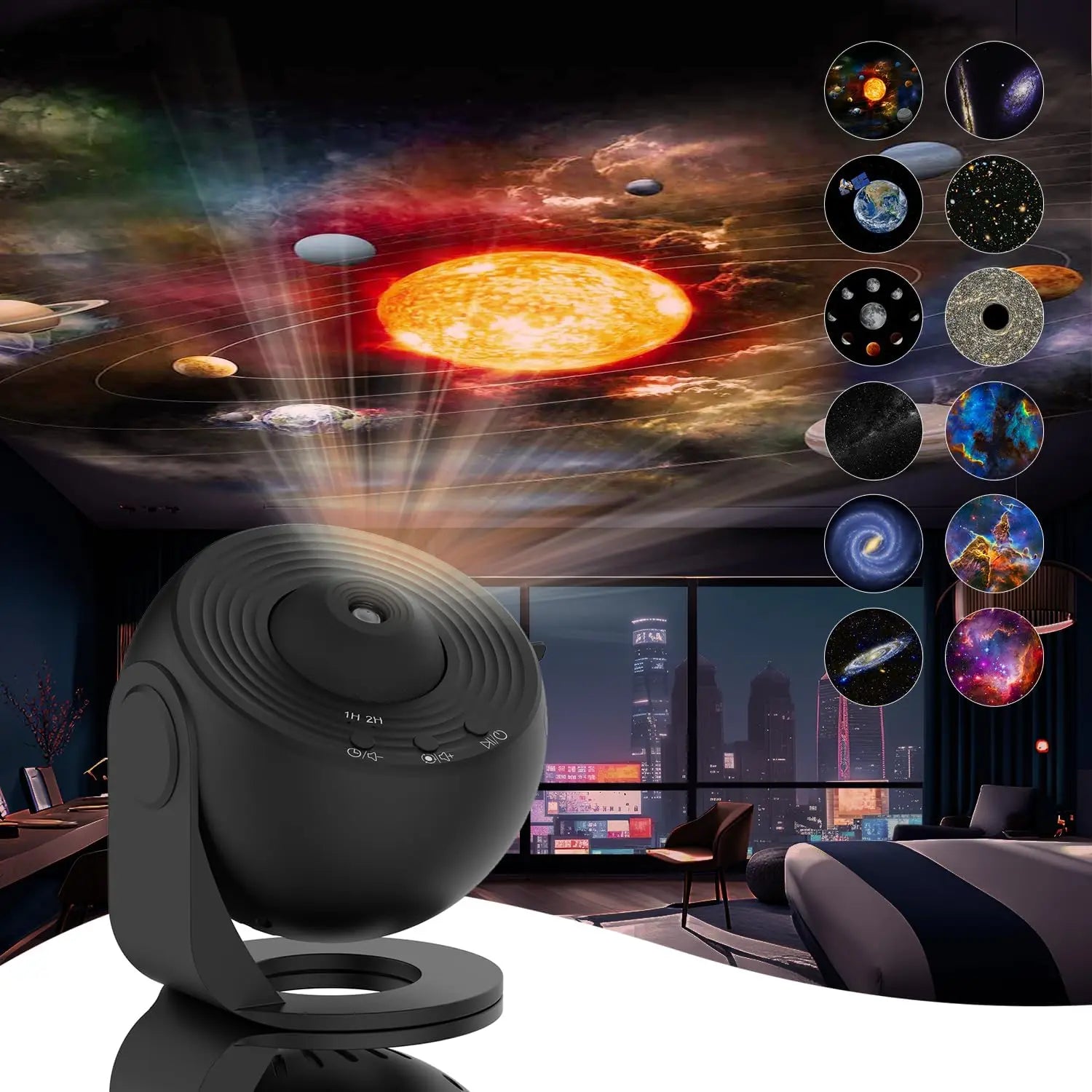 Planetarium Projector Night Light Galaxy Projector 360° Rotate Star Projector Lamp for Room Decoration Star Sky Projection Lamp
