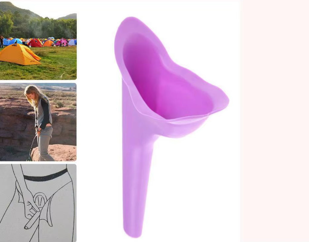 Portable Silicone Women Urinal Outdoor Female Urinal Funnel Stand up Pee Urination Device Travel Camping Travel Toilet Girl
