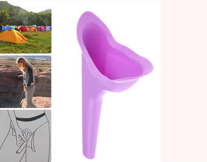 Portable Silicone Women Urinal Outdoor Female Urinal Funnel Stand up Pee Urination Device Travel Camping Travel Toilet Girl