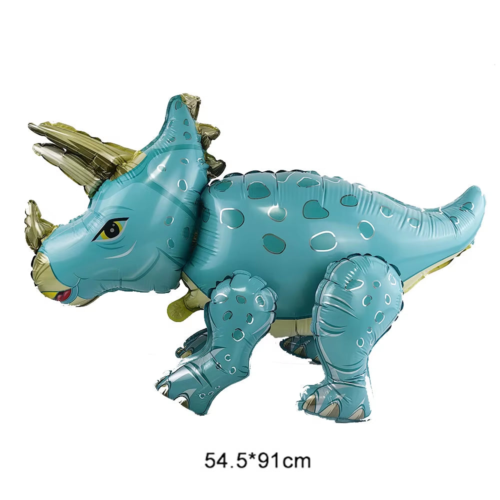 3D Dinosaur Balloon Cartoon Dinosaur Standing Balloon Kids Jurassic Dinosaur Party Decorations