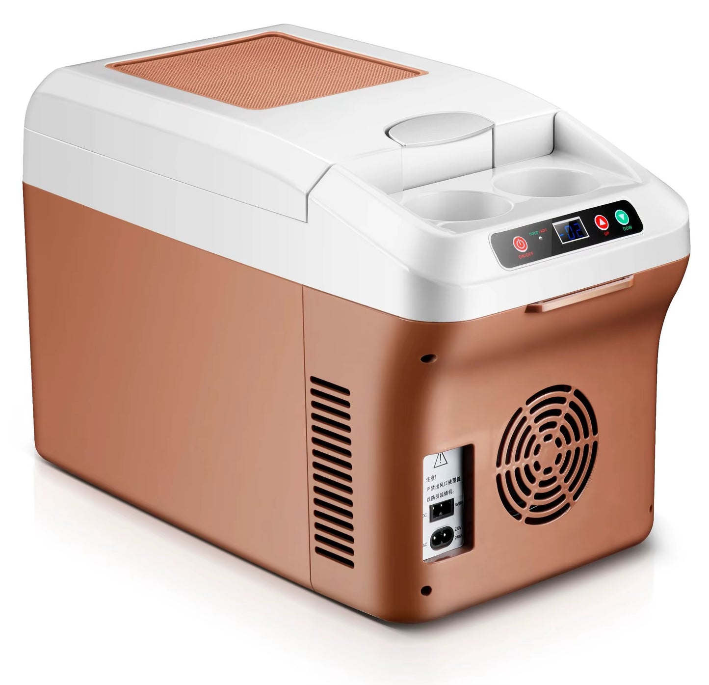 Home AC220V Car DC12V 12L Car Refrigerator Car Home Dual-Use 455X245X295Mm Digital Display Adjustable Temperature Model