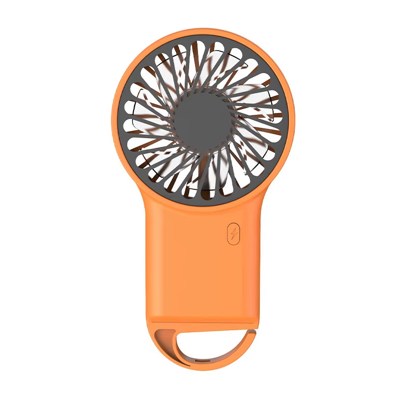 Portable Mini Fan with Carabiner,Usb Rechargeable Silent Foldable Table Fan, Handheld Pocket Fan for Home Office Travel