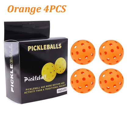 4PCS 40 Holes Pickleballs Balls High Elasticity & Durable Pickle Balls for Sport Outdoor Play for All Style Pickleball Paddles