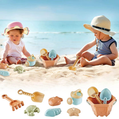 Baby Beach Toys Children Outdoor Games Sand Play Set Infants Digging Sand Plastic Shovels Buckets Water Play Beach Toys for Kids