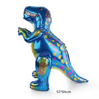 3D Dinosaur Balloon Cartoon Dinosaur Standing Balloon Kids Jurassic Dinosaur Party Decorations