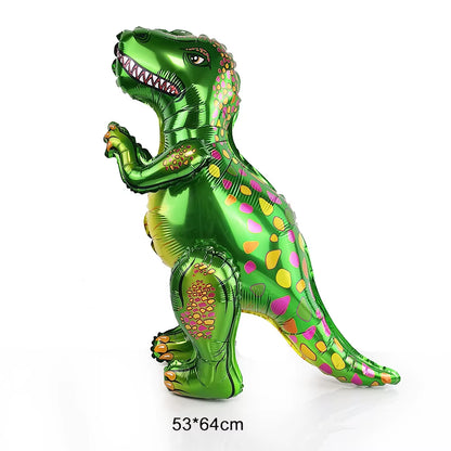 3D Dinosaur Balloon Cartoon Dinosaur Standing Balloon Kids Jurassic Dinosaur Party Decorations