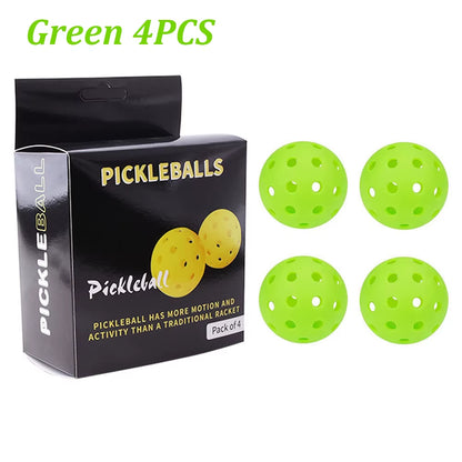 4PCS 40 Holes Pickleballs Balls High Elasticity & Durable Pickle Balls for Sport Outdoor Play for All Style Pickleball Paddles
