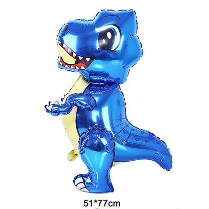 3D Dinosaur Balloon Cartoon Dinosaur Standing Balloon Kids Jurassic Dinosaur Party Decorations