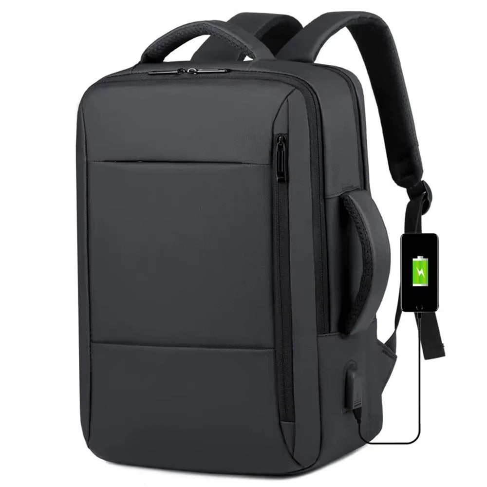 15L Large Casual Backpack USB Charging Laptop Waterproof Bagpack Bag, Business Travel Back Pack Luggage Bag