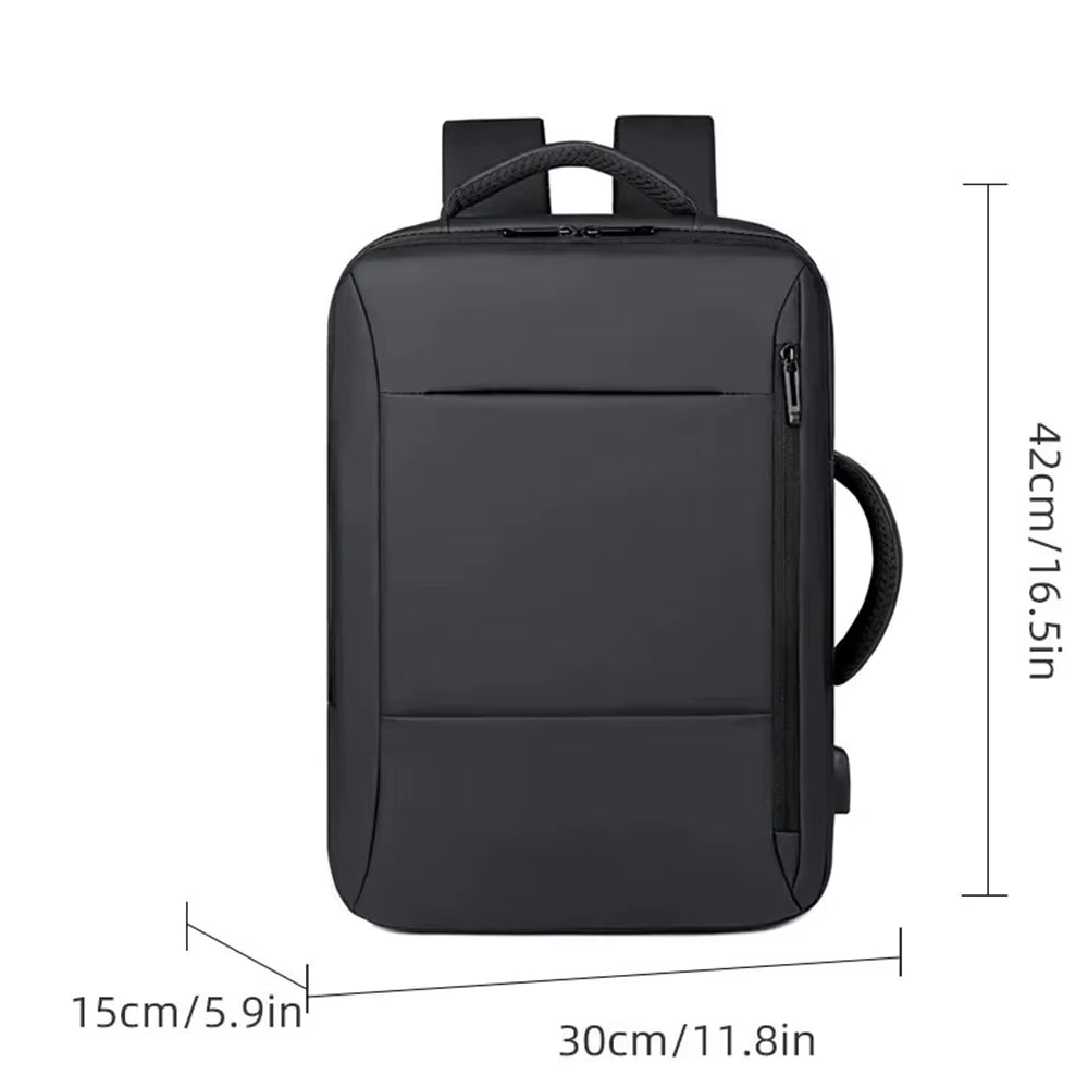 15L Large Casual Backpack USB Charging Laptop Waterproof Bagpack Bag, Business Travel Back Pack Luggage Bag