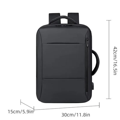 15L Large Casual Backpack USB Charging Laptop Waterproof Bagpack Bag, Business Travel Back Pack Luggage Bag