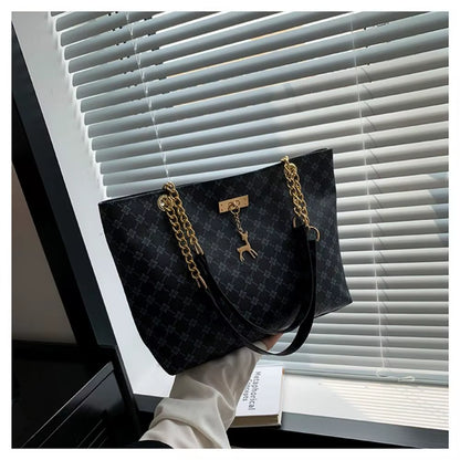 Women Luxury Design Tote Bag Large Capacity Handbag Fashion Printing Shoulder Bag Trendy New Shopping Bag Purse