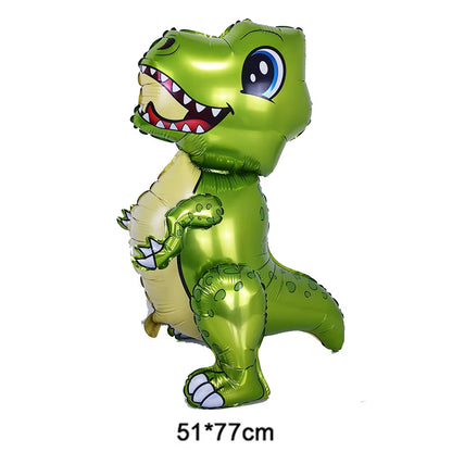3D Dinosaur Balloon Cartoon Dinosaur Standing Balloon Kids Jurassic Dinosaur Party Decorations