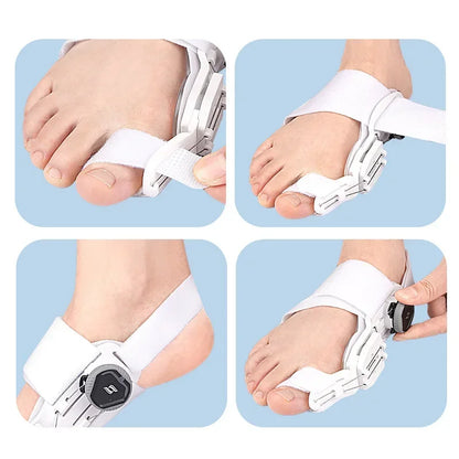 1PC Bunion Corrector Unisex Foot Hallux Valgus Braces Rotatable Toe Separator Straightener Adjustable Finger Toe Corrector