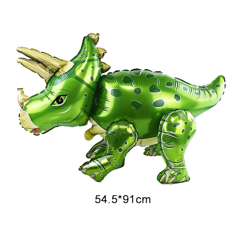 3D Dinosaur Balloon Cartoon Dinosaur Standing Balloon Kids Jurassic Dinosaur Party Decorations