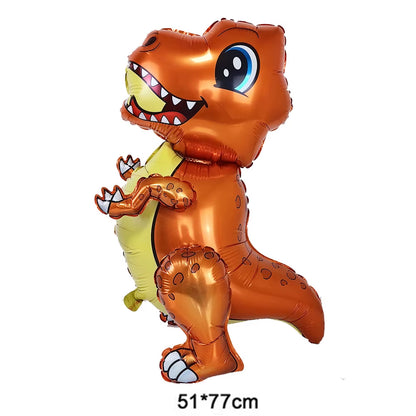 3D Dinosaur Balloon Cartoon Dinosaur Standing Balloon Kids Jurassic Dinosaur Party Decorations