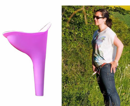 Portable Silicone Women Urinal Outdoor Female Urinal Funnel Stand up Pee Urination Device Travel Camping Travel Toilet Girl