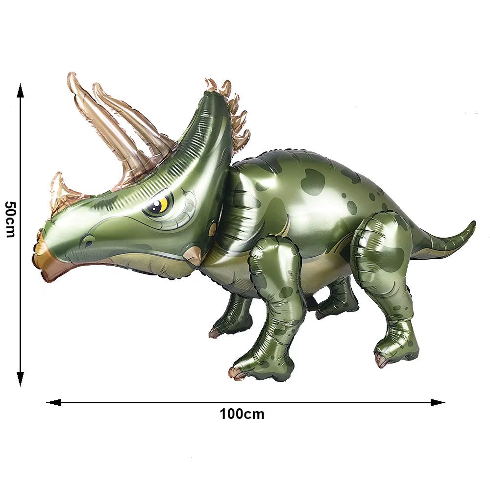 3D Dinosaur Balloon Cartoon Dinosaur Standing Balloon Kids Jurassic Dinosaur Party Decorations